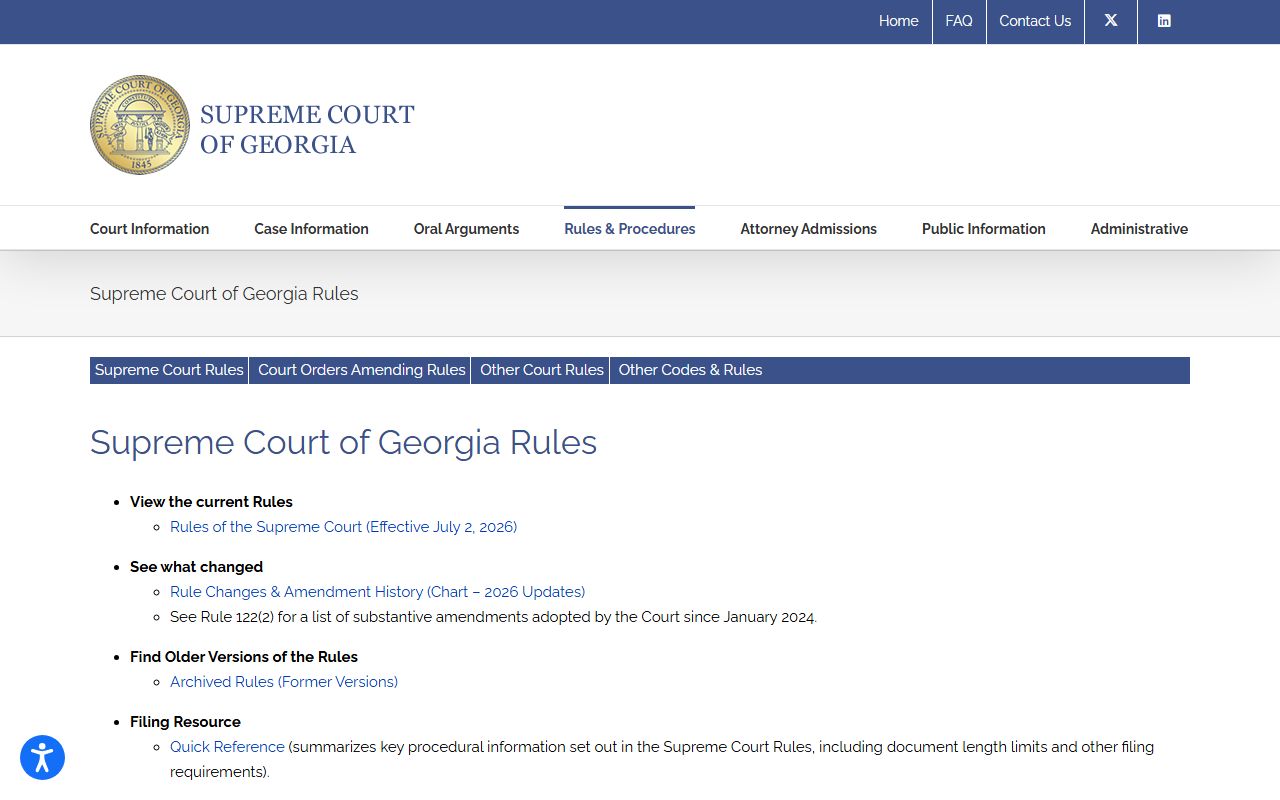 Fulton County court dockets Georgia court rules