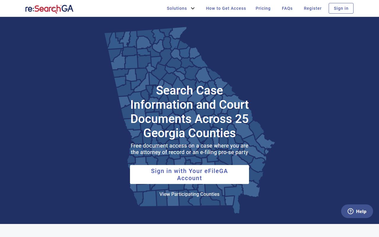 Fulton County court records reSearchGA statewide court record search