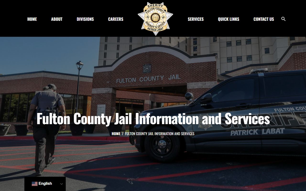 Fulton County inmate records jail information page