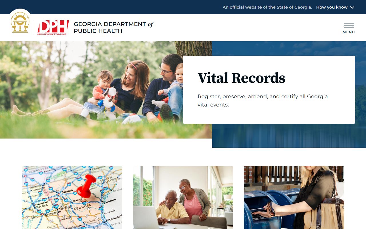 Fulton County marriage and divorce records Georgia vital records page