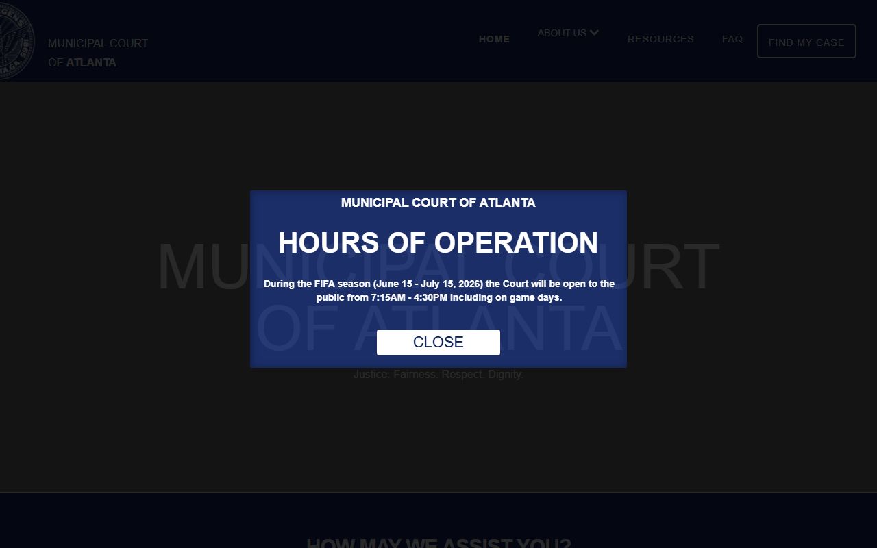 Fulton County traffic court records Atlanta citation portal